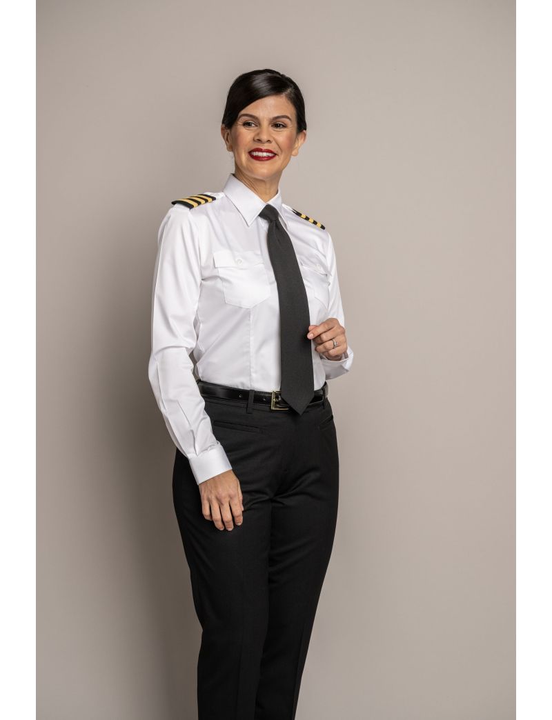 Melissa Flat Front Tropical Gunsmoke Pants