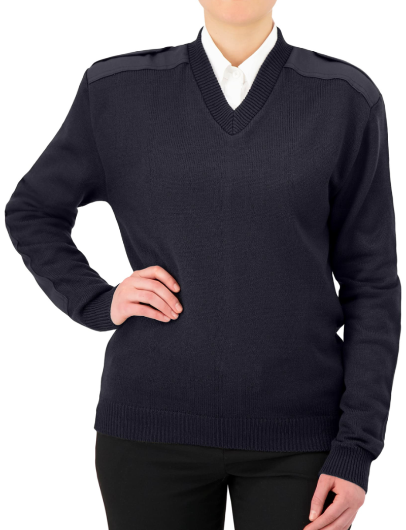 Commando V-Neck Unisex Navy Sweater
