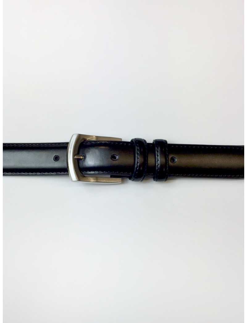 Traditional Unisex Black Belt w/Gold Buckle