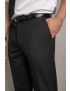 Austin Flat Front Regular Fit Sharkskin Gunsmoke Pants