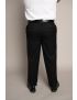 Bryce Pleated Relaxed Fit Tropical Jet Black Pants