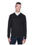 Pullover V-Neck Long Sleeve Black Sweater