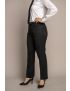 Melissa Flat Front Sharkskin Gunsmoke Pants