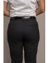 Charlotte Flat Front Comfort Waist Sharkskin Gunsmoke Pants