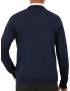 Pullover V-Neck Long Sleeve Navy Sweater