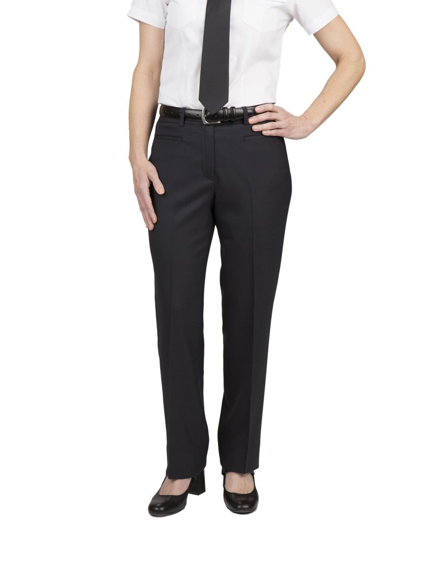 Melissa Flat Front Tropical Midnight Blue Pants