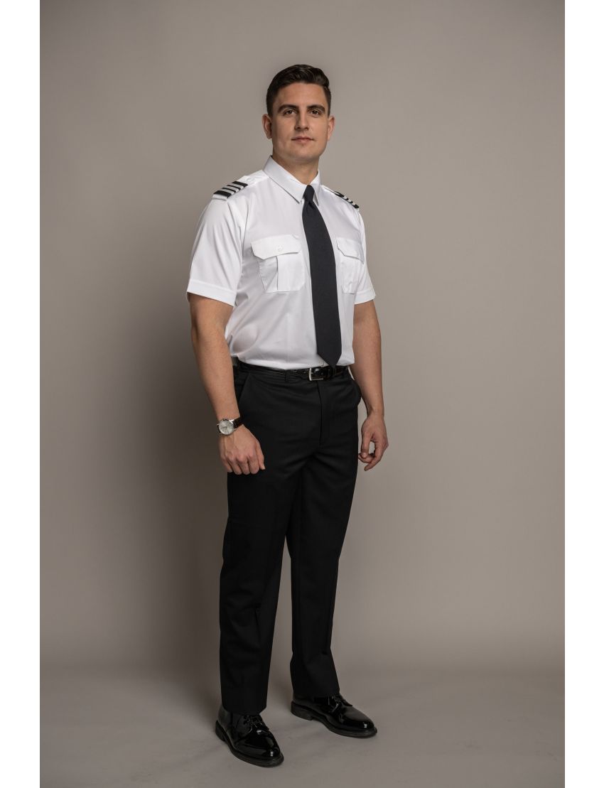 Austin Flat Front Regular Fit Tropical Gunsmoke Pants