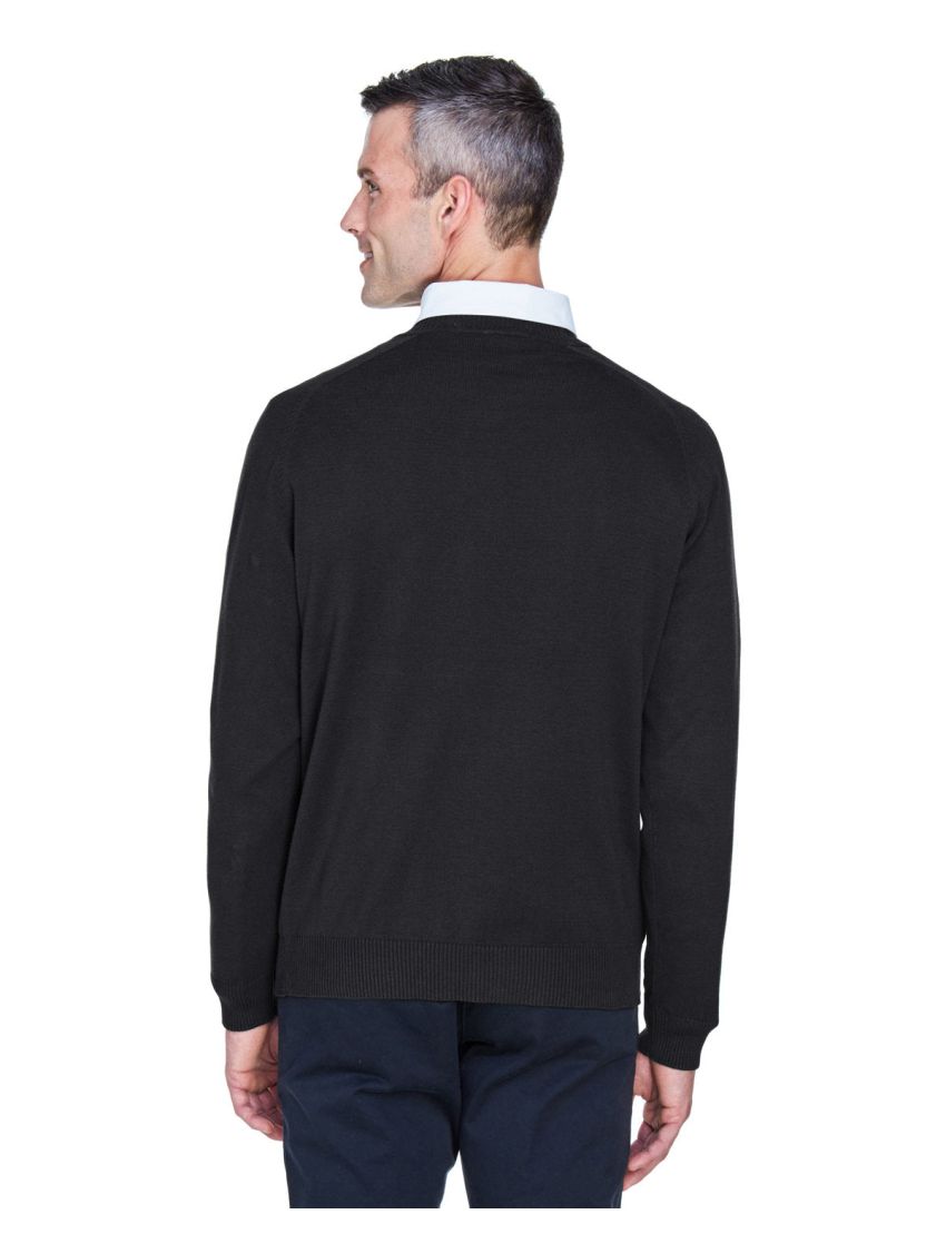Pullover V-Neck Long Sleeve Black Sweater