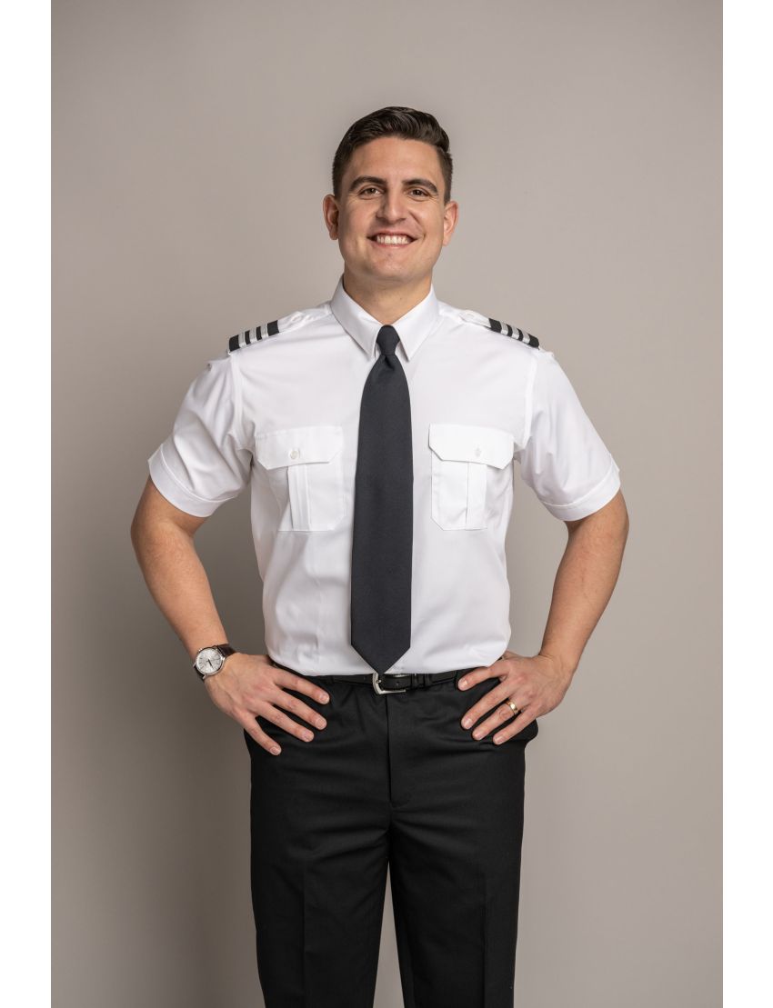 Sterling Flap Pocket Short Sleeve Tapered Shirt w/Eyelet