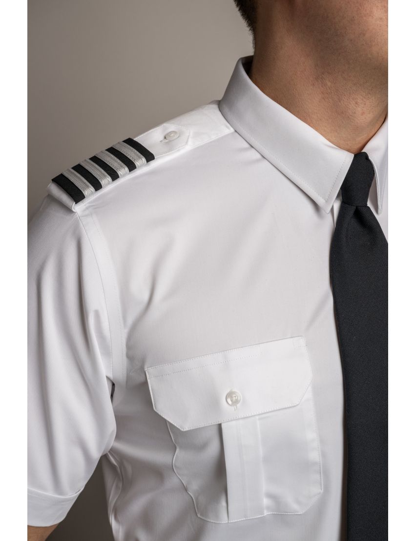 Sterling Flap Pocket Short Sleeve Tapered Shirt