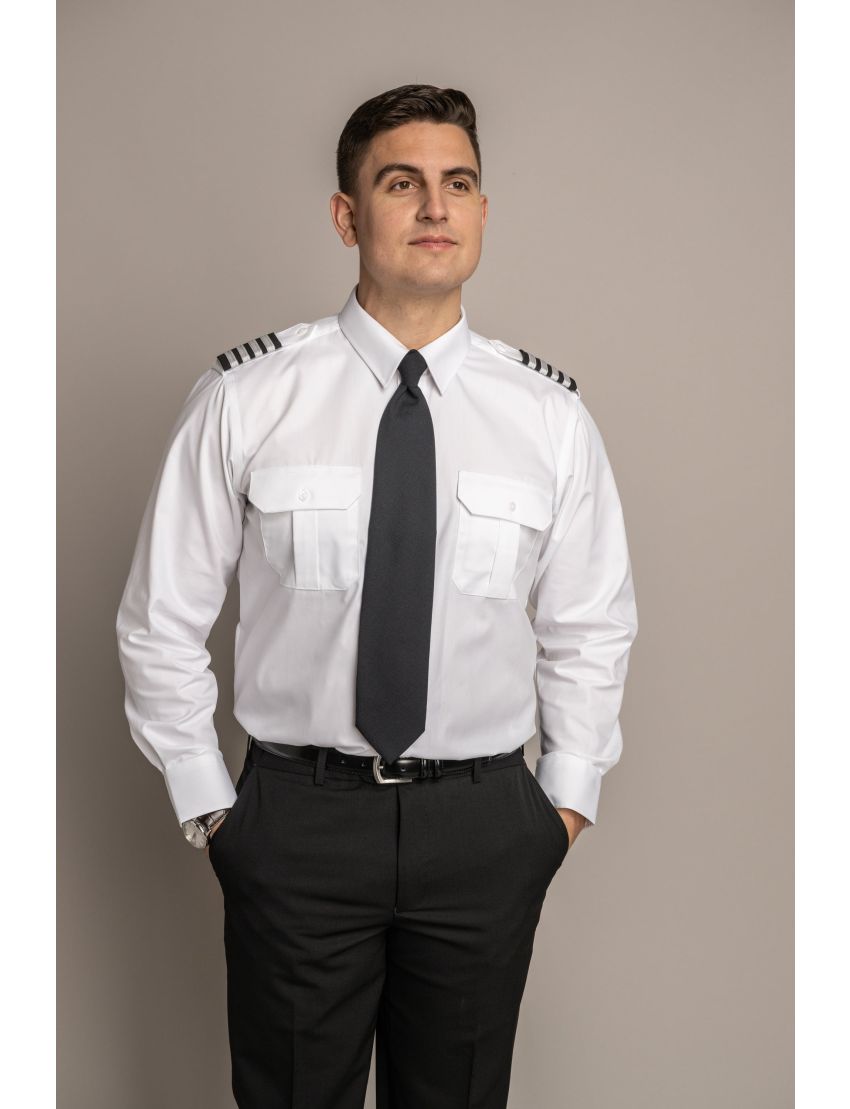 Sterling Flap Pocket Long Sleeve Tapered Shirt