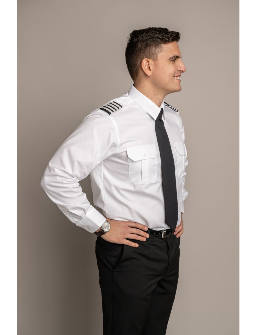 Sterling Flap Pocket Long Sleeve Tapered Shirt