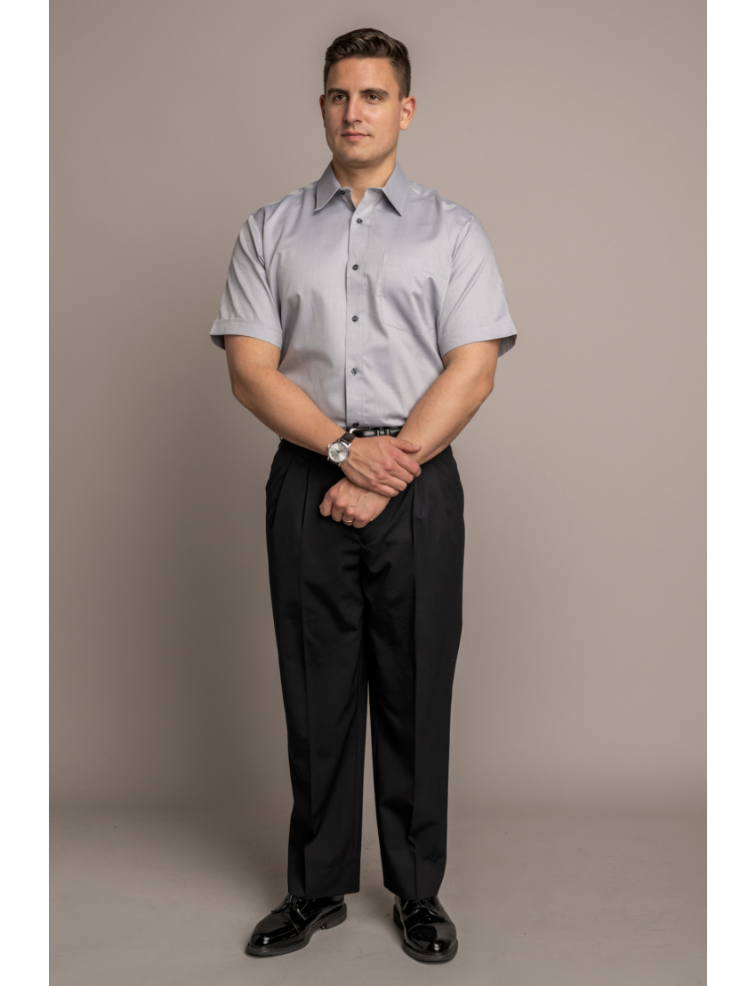 William Short Sleeve Silver Shirt