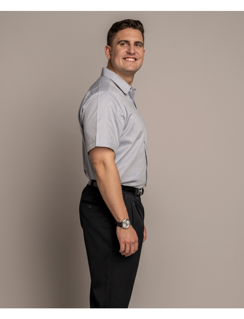 William Short Sleeve Silver Shirt