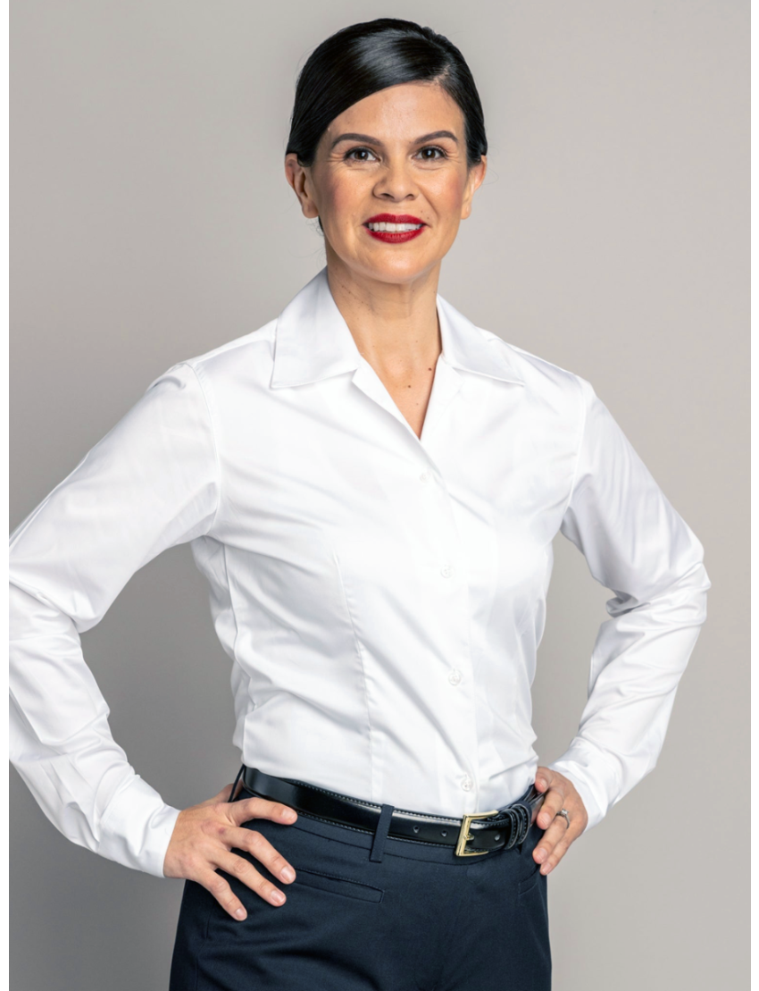 Anne V-Neck Long Sleeve Bamboo Shirt