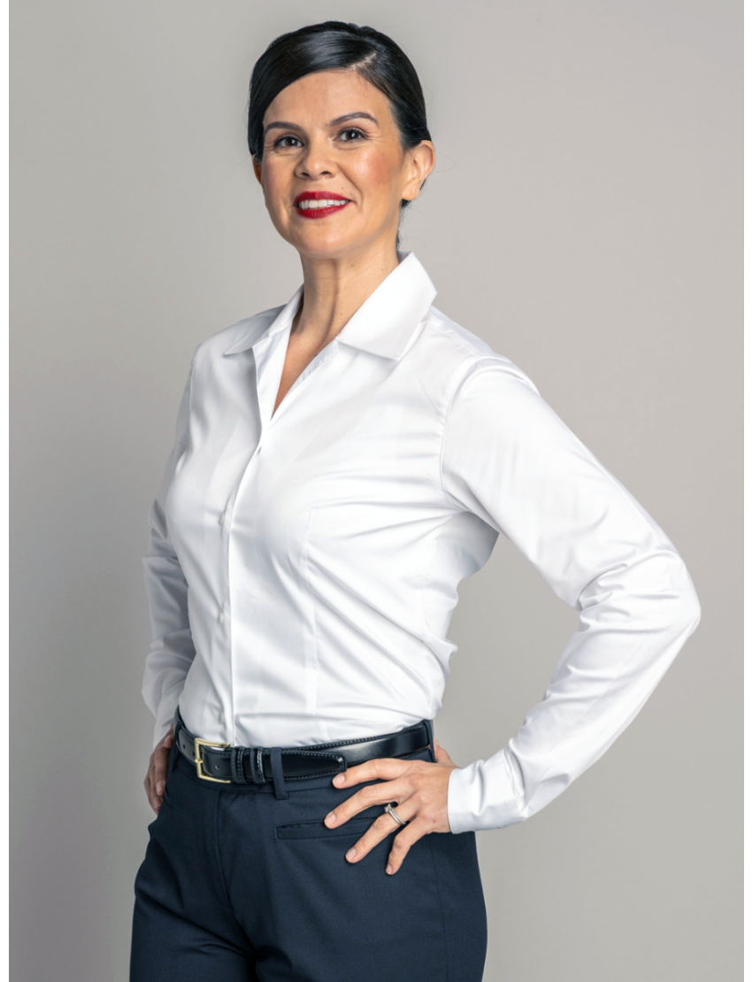 Anne V-Neck Long Sleeve Bamboo Shirt