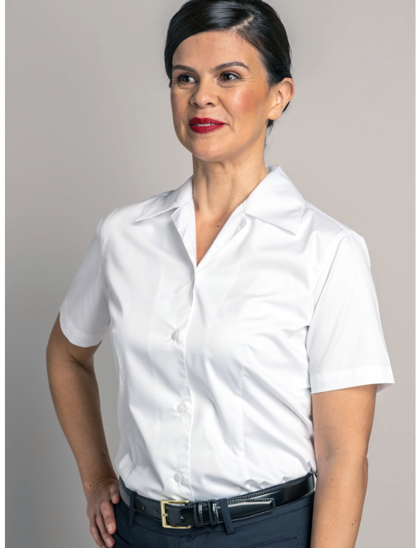 Anne V-Neck Short Sleeve Shirt