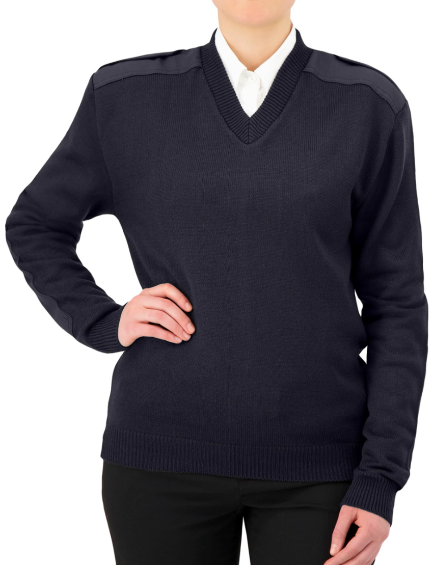Commando V-Neck Unisex Navy Sweater
