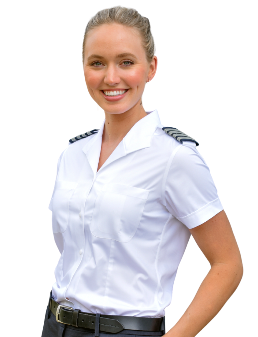 M&H Lauren Open Pocket Short Sleeve Bamboo Shirt w/Eyelet