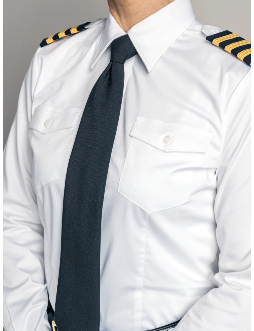 Stephanie Flap Pocket Tapered Long Sleeve Bamboo Shirt